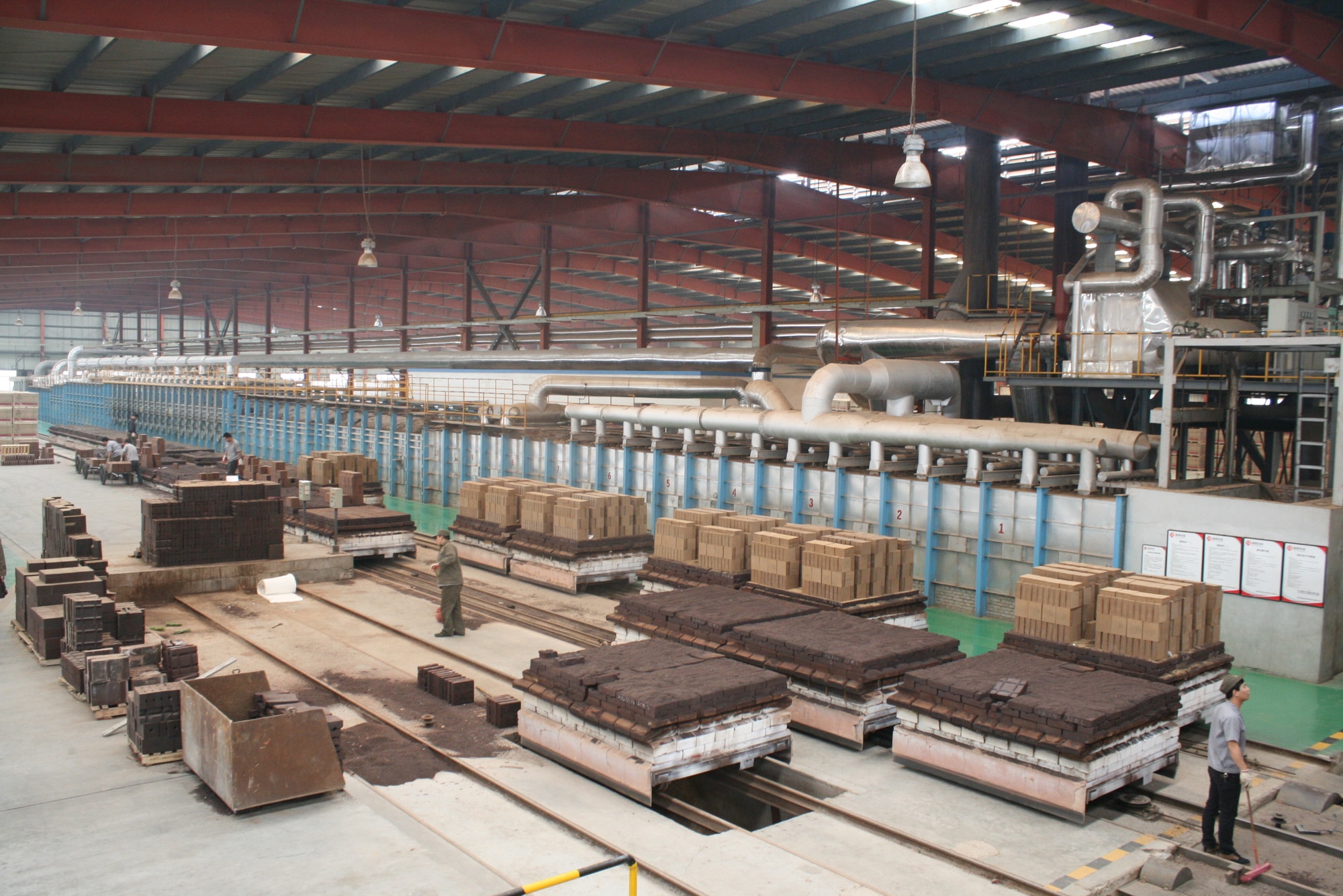 Refractory brick production line within Rongyao Industry Group resources